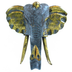 Cap elefant gri - auriu 30 cm
