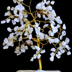Copac pietre semipretioase - Rose Quartz - 16 cm, 160 p.