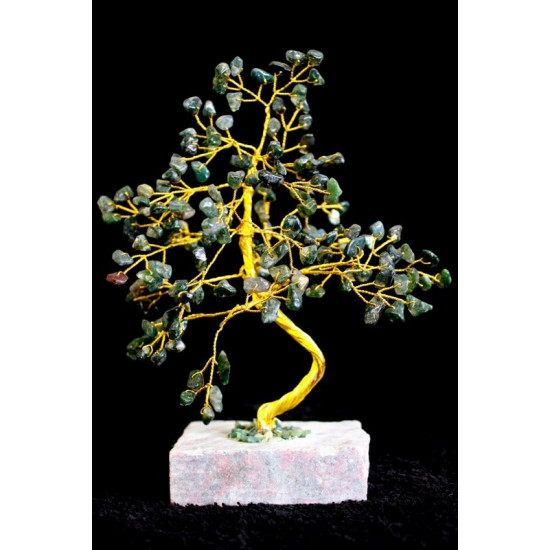 Copac pietre semipretioase - Moss Agate 16 cm, 160 p.