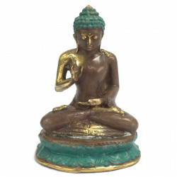 Statueta Buddha / metalica - 19 cm
