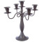 Sfesnic lumanari metalic - 5 brate, 34 cm