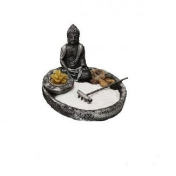 Gradina Zen aromaterapie, argintiu-antique, 19 cm