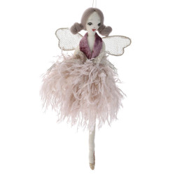 Decoratiune balerina pentru agatat in bradul de craciun, 23 cm, 1 buc