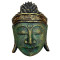 Cap Buddha, verde - gold antique, 25 cm
