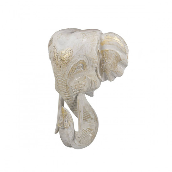 Cap elefant decor - alb 30 cm
