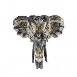 Cap elefant decor - gri/auriu, 30 cm