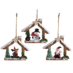 Casa decor pentru agatat in brad - 10,5 cm