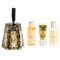 Cutie cadou Craciun "Black Chic", 3 produse ingrijire corp, 13 cm