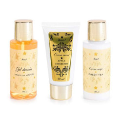 Cutie cadou Craciun "Black Chic", 3 produse ingrijire corp, 13 cm