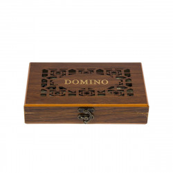 Set domino in cutie din lemn, 21 cm