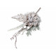 Decoratiune brad Craciun - Anemona gri porumbel, 24 cm