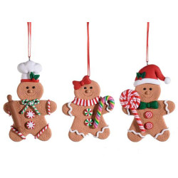 Decoratiune pentru brad "Gingerbread Man", 10 cm - 1 buc