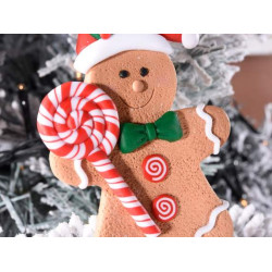 Decoratiune pentru brad "Gingerbread Man", 10 cm - 1 buc
