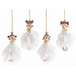 Decoratiune pentru brad ingeras, 12 cm