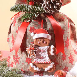 Decoratiune pentru brad "Turta dulce", 13 cm - 1 buc 