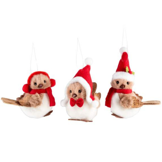 Bufnita decorativa pentru brad, 12 cm