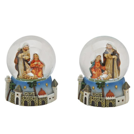 Glob de zapada - scena nasterii, 9 cm