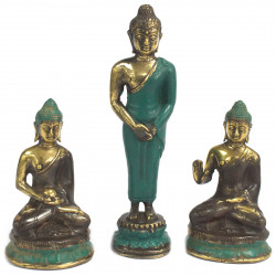 Buddha metalic, 17 cm