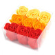 Set cadou 9 trandafiri din sapun-piersica, 10 cm
