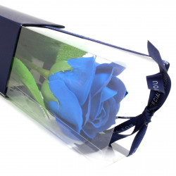 Trandafir din sapun "Blue wedding", 40 cm