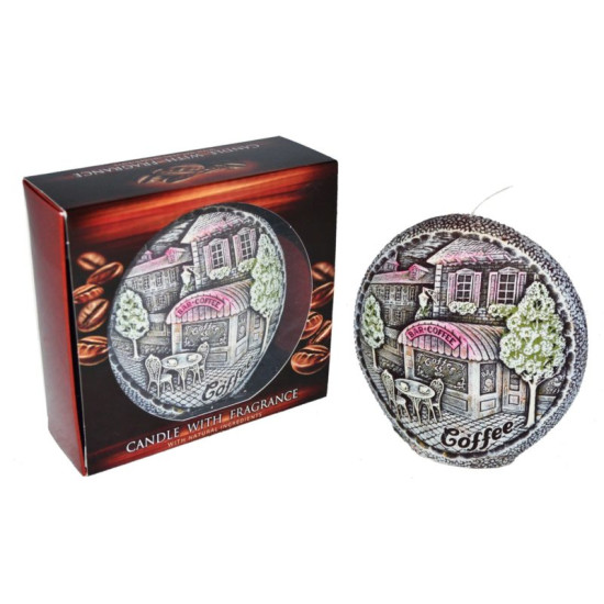 Lumanare parfumata disc "Coffee", 17cm