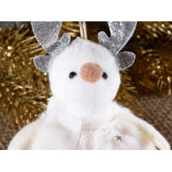 Decoratiune personaj iarna brad Craciun, 12 cm, 1 buc