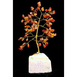 Copac pietre semipretioase - Carnelian, 16 cm,  80 p.