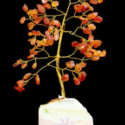 Copac pietre semipretioase - Carnelian, 16 cm,  80 p.