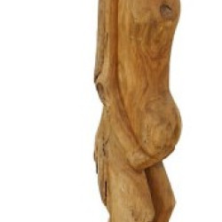 Sculptura din lemn cu metal, 110 cm