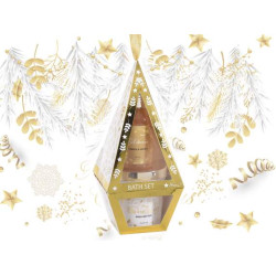 Cutie cadou "Twinkle Christmas" - 2 produse ingrijire corp, 22 cm