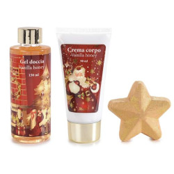 Cutie cadou "Christmas Village" - 3 produse ingrijjire corp, 23 cm