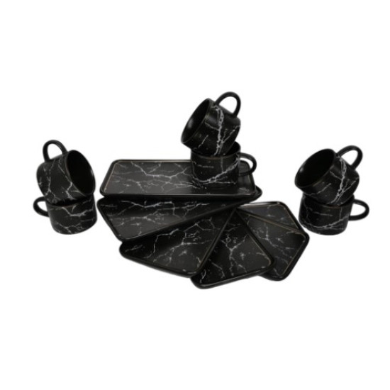 Set cesti cafea / ceai, ceramica fina, 24 cm