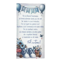 Tablou mesaj personalizat "Baietel", 50 cm 