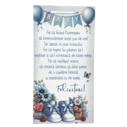 Tablou mesaj personalizat "Baietel", 50 cm 