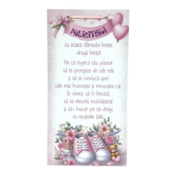 Tablou mesaj personalizat "Fetita", 50 cm 