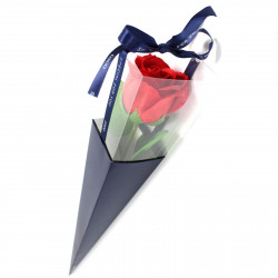 Trandafir rosu din sapun, 40 cm